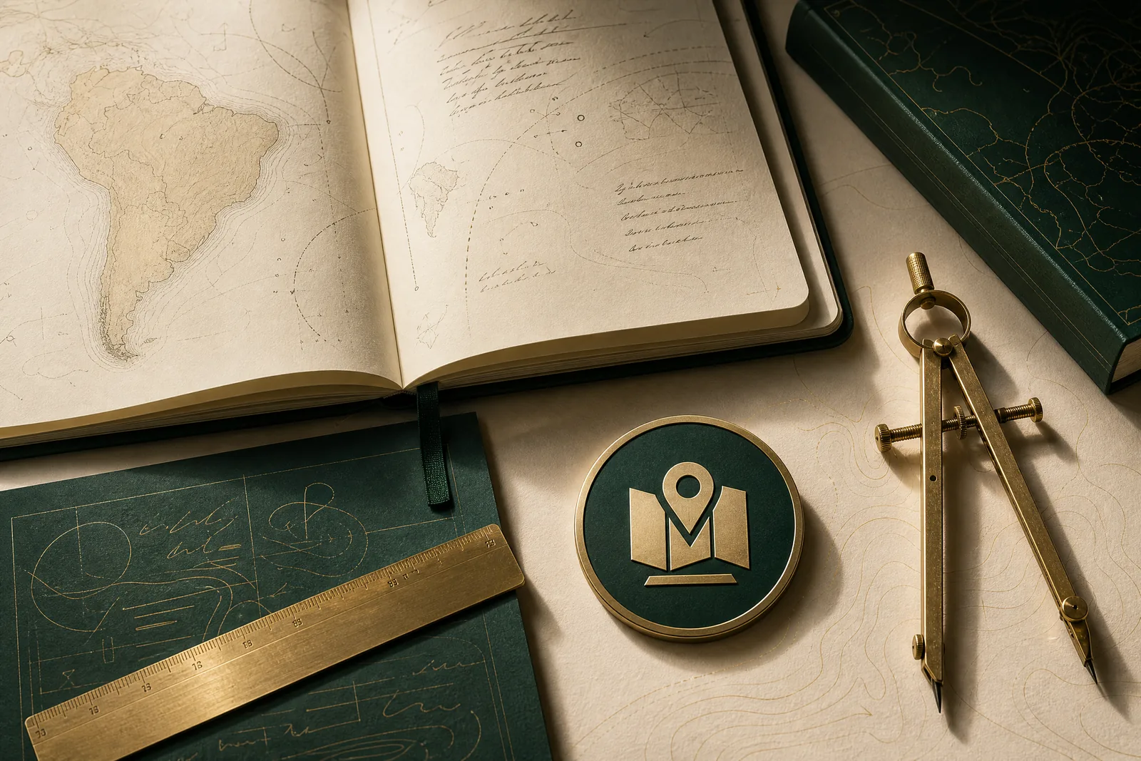 Atlas de estudo em composição editorial